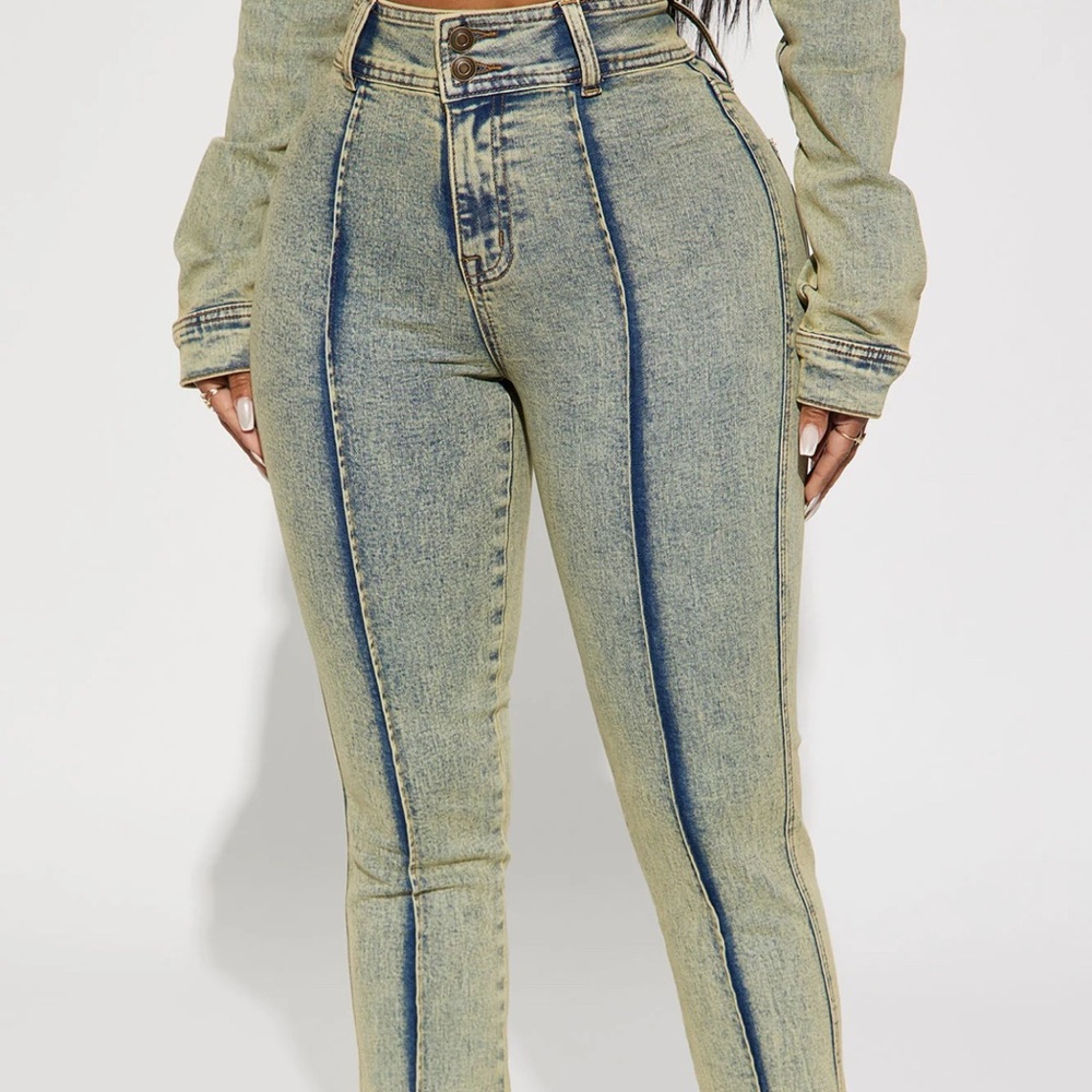 Denim Trucker Skinny Jeans